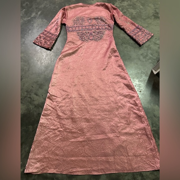 Light Watermelon abaya - Picture 4 of 4